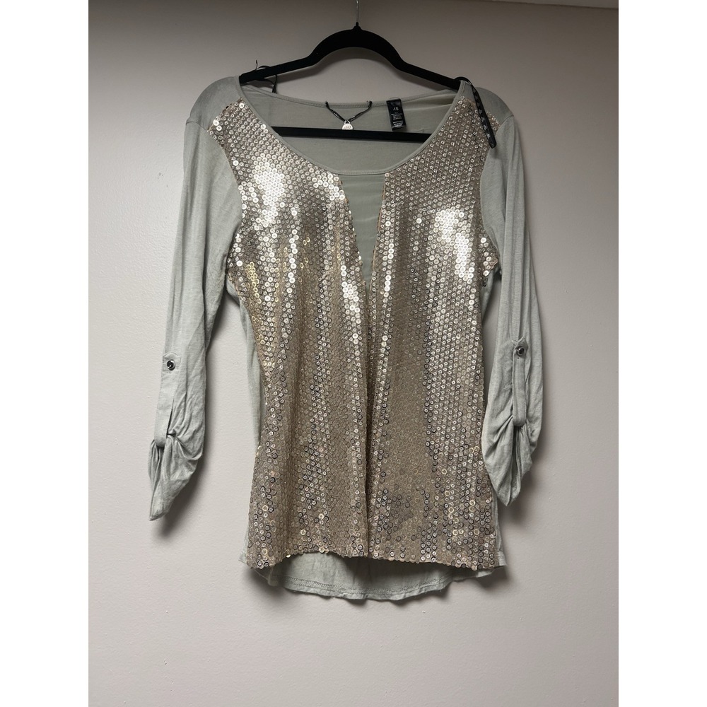 BKE Boutique Sequin Top Size XS‎